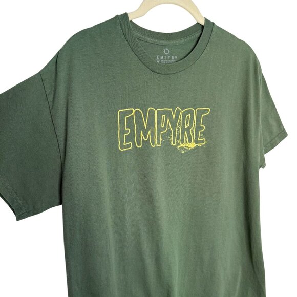 Empyre Graphic T-Shirt Olive Green Short Sleeve, M - Picture 4 of 7